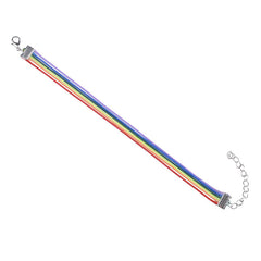 MLING Vintage Rope Chain Charm Bracelet Fashion Gay Pride Rainbow Bracelet Friendship Bracelet